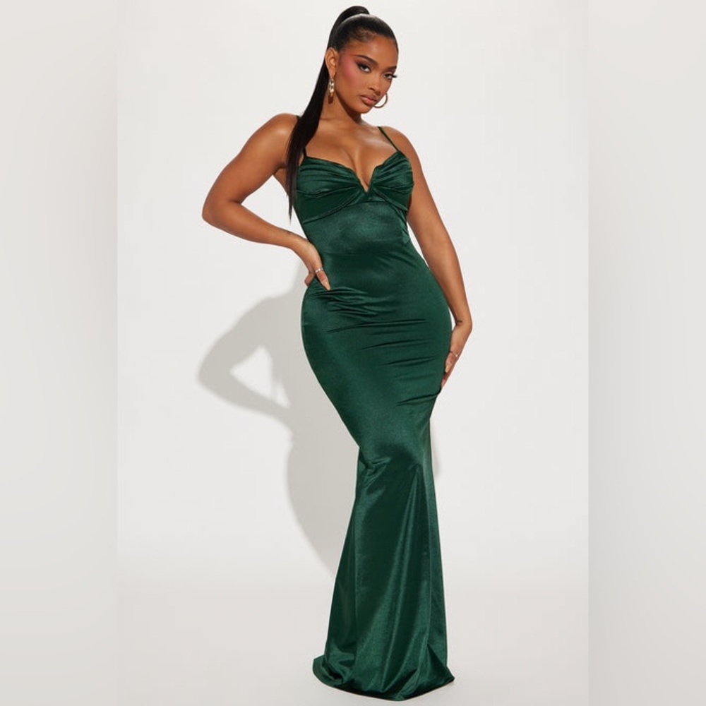 Fashion Nova Valeria Pleated Gown